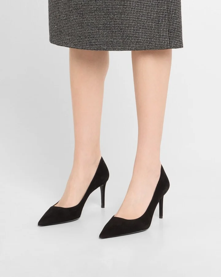 Stuart Suede Stiletto Pumps - Image 4