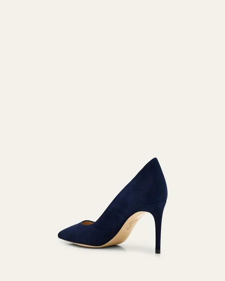 Stuart Suede Stiletto Pumps - Image 7