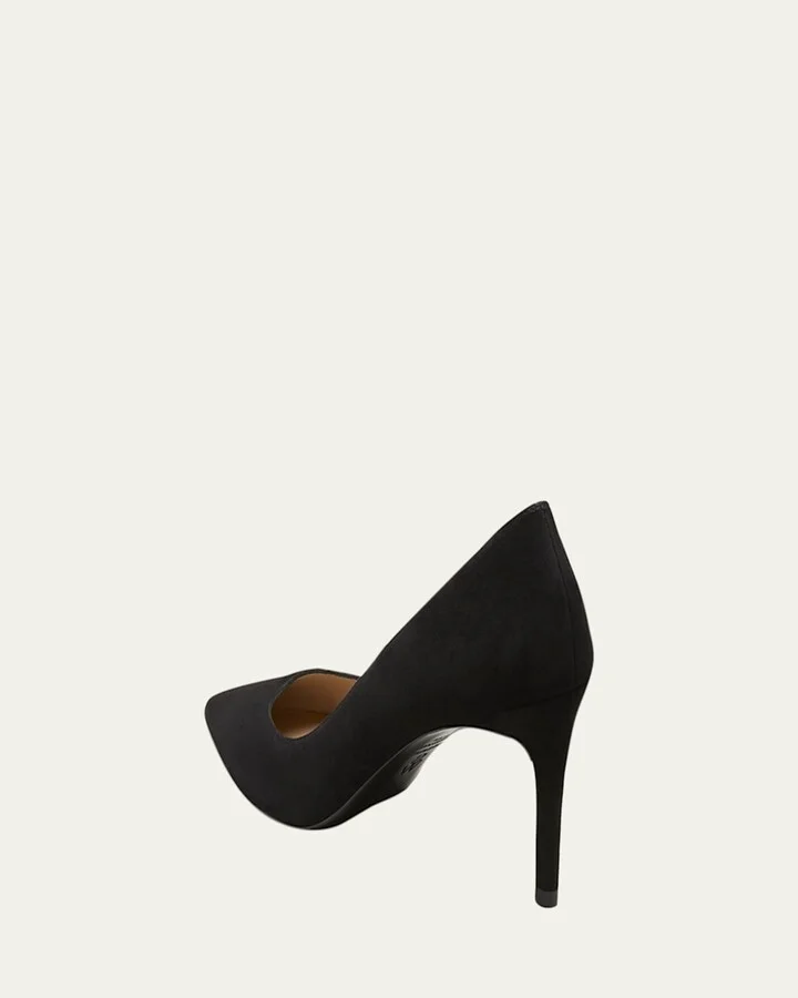 Stuart Suede Stiletto Pumps - Image 11