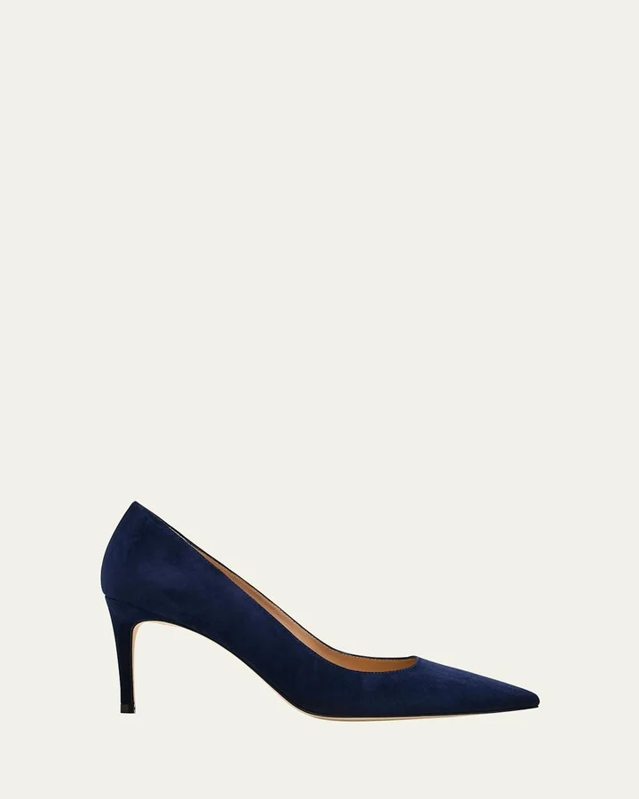 Stuart Suede Stiletto Pumps
