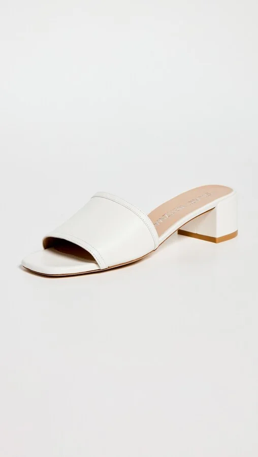 Stuart Weitzman 35mm Cayman Block Slides - Image 2