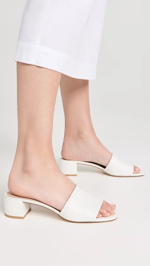 Stuart Weitzman 35mm Cayman Block Slides - Image 4