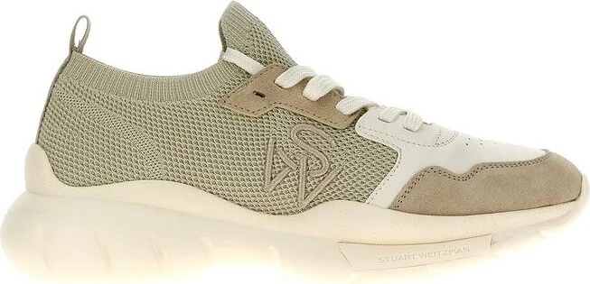 Stuart Weitzman 505 Mesh Lace-Up Sneakers