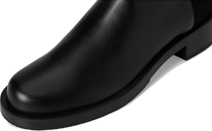Stuart Weitzman 5050 Bold Boot Women's Shoes Black 1 : 6.5 B, Leather/Textile - Image 2