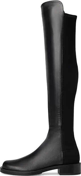 Stuart Weitzman 5050 Bold Boot Women's Shoes Black 1 : 6.5 B, Leather/Textile - Image 6