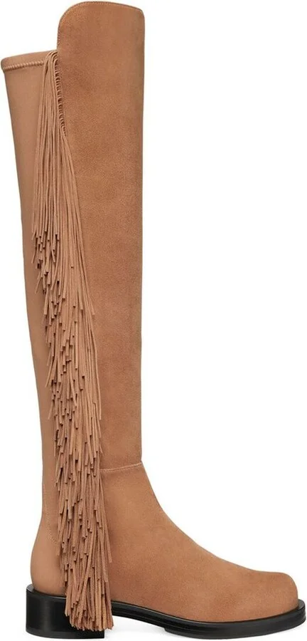 Stuart Weitzman 5050 Bold Fringed Boots
