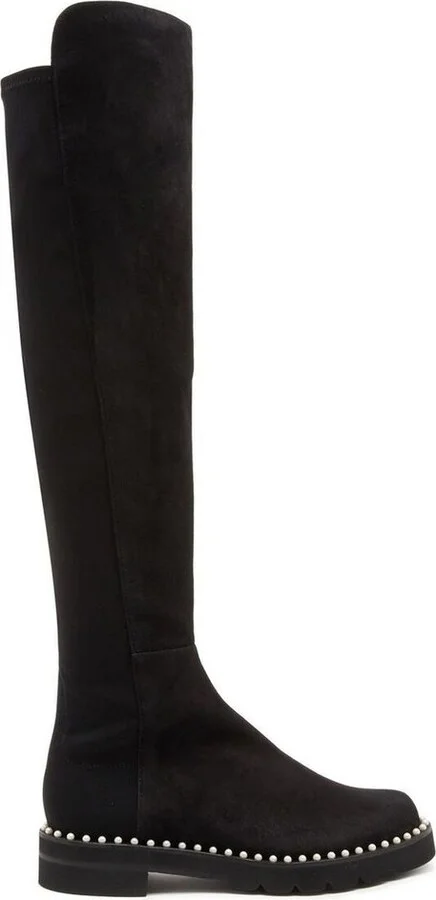 Stuart Weitzman 5050 Lift Pearl Over-The-Knee Boots