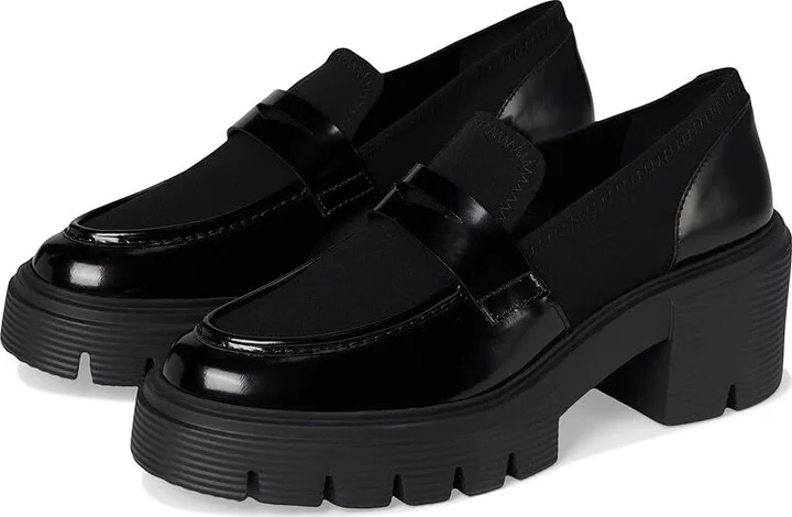 Stuart Weitzman 5050 Soho Loafer Women's Flat Shoes Black : 9 M, EVA/Leather