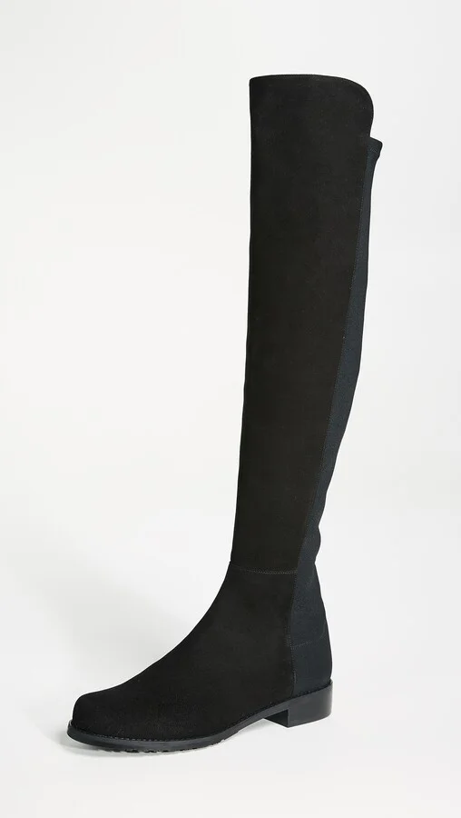 Stuart Weitzman 5050 Stretch Suede Boots - Image 2