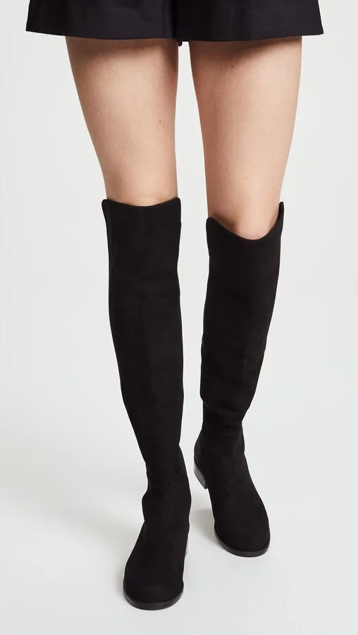 Stuart Weitzman 5050 Stretch Suede Boots - Image 3