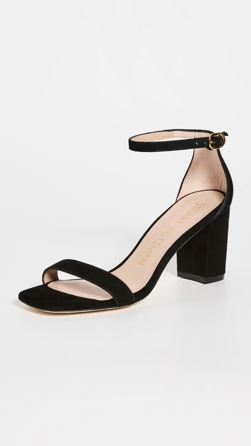 Stuart Weitzman 75mm Nudist Curve Block Sandals - Image 2