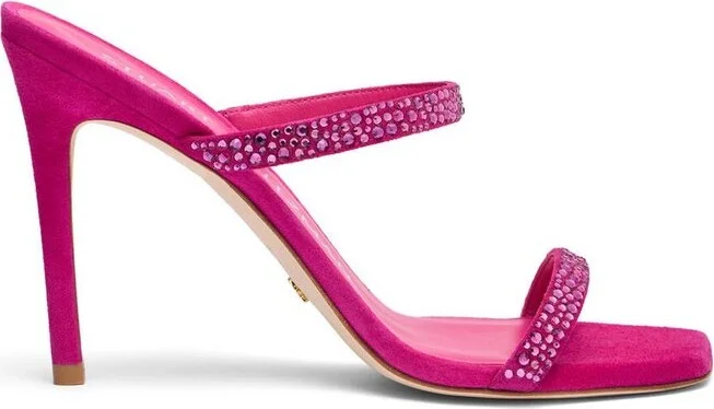 Stuart Weitzman Aleena Royale 100 Heeled Slides