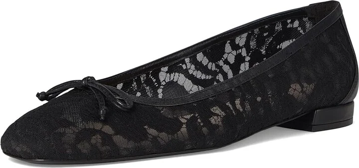 Stuart Weitzman Arabella Ballet Flat Women's Flat Shoes Black 1 : 5.5 M, Leather/Mesh - Image 5