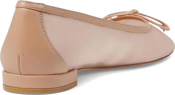 Stuart Weitzman Arabella Ballet Flat Women's Flat Shoes Ginger : 7 M, Leather/Mesh - Image 4