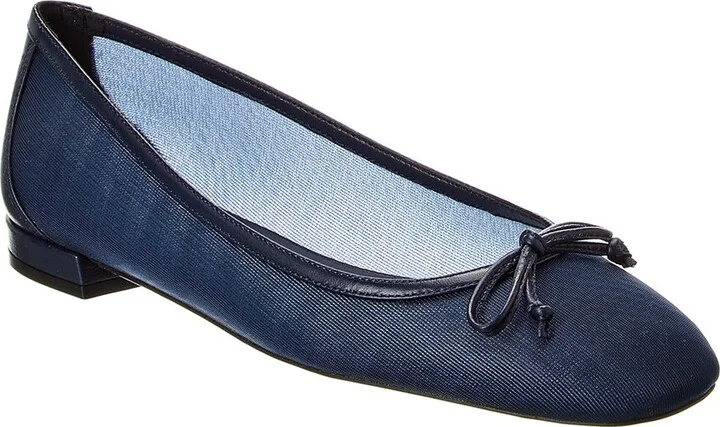 Stuart Weitzman Arabella Mesh & Leather Ballet Flat