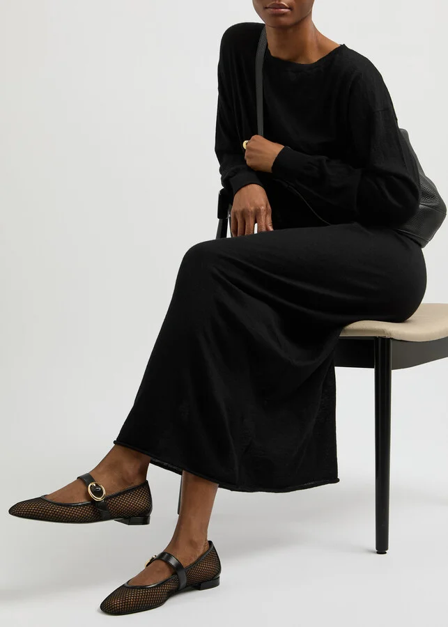 Stuart Weitzman Arabella Mesh Mary Jane Flats - Image 5