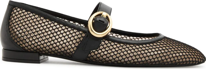Stuart Weitzman Arabella Mesh Mary Jane Flats