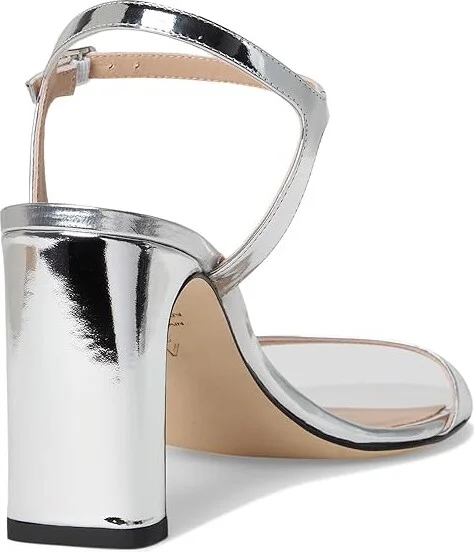 Stuart Weitzman Babette 85 Women's Shoes Silver : 7 M, Leather - Image 4