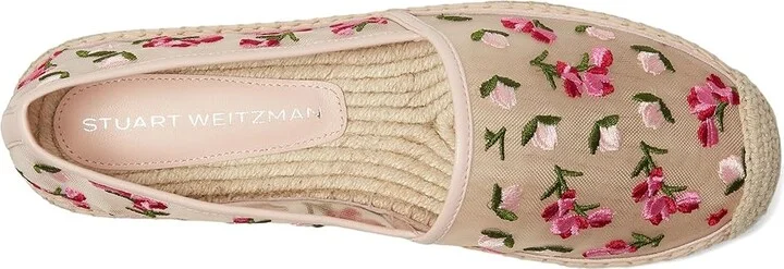 Stuart Weitzman Bareitall Espadrille Women's Wedge Shoes Rosewater Multi/Rosewater : 7.5 M, Mesh - Image 2