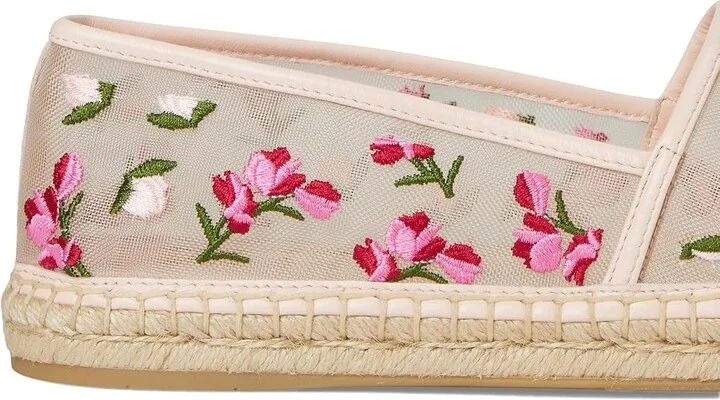 Stuart Weitzman Bareitall Espadrille Women's Wedge Shoes Rosewater Multi/Rosewater : 7.5 M, Mesh - Image 7
