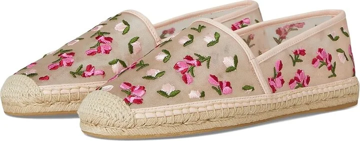 Stuart Weitzman Bareitall Espadrille Women's Wedge Shoes Rosewater Multi/Rosewater : 7.5 M, Mesh