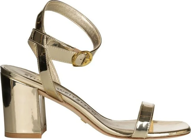 Stuart Weitzman Barelynude Wrap Ankle Strap Sandals