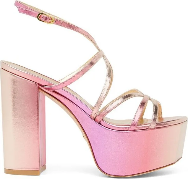 Stuart Weitzman Barelythere Squarehigh Platform Sandals