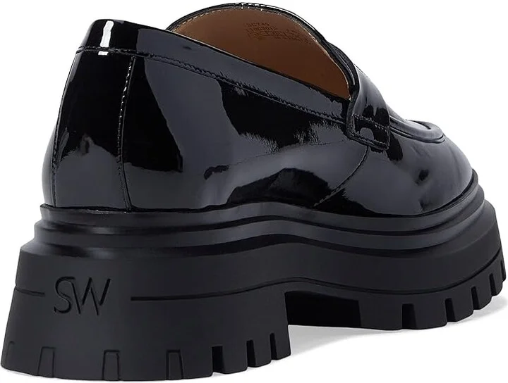 Stuart Weitzman Bedford Loafer Women's Shoes Black : 8.5 B, Leather - Image 4
