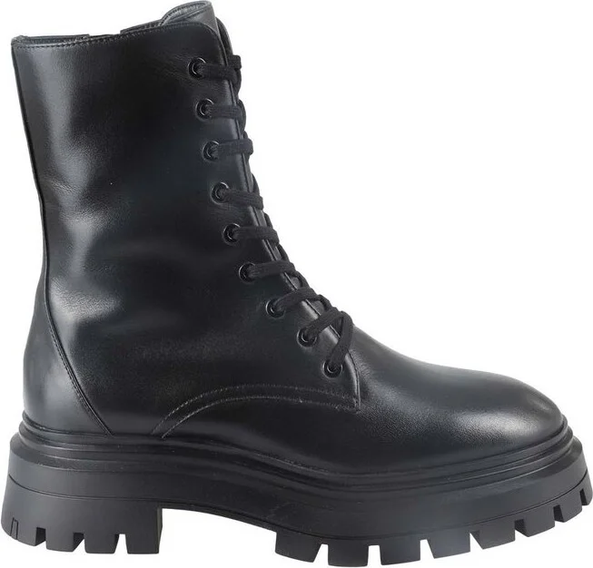 Stuart Weitzman Bedford Sleek Lace-Up Boots
