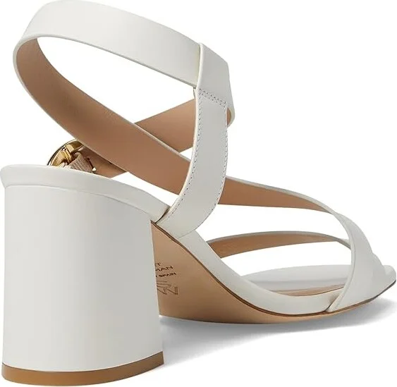 Stuart Weitzman Benni 75 Sandal Women's Sandals Cream : 9.5 M, Leather - Image 4