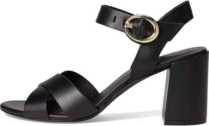 Stuart Weitzman Benni Block 75 Women's Wedge Shoes Black : 6.5 M, Leather - Image 6