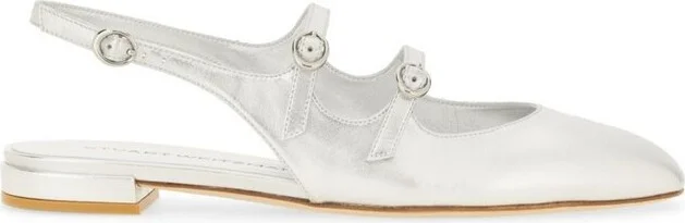 Stuart Weitzman Benni Mary Jane Slingback Flat Shoes