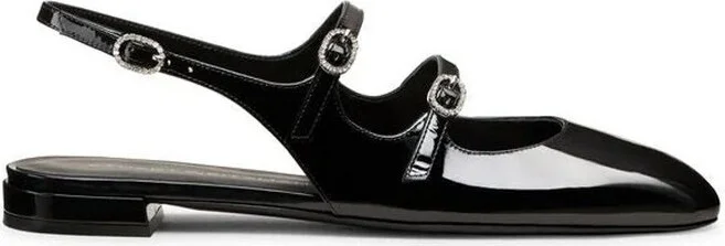 Stuart Weitzman Benni Mary Jane Slingback Flat Shoes