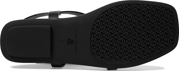 Stuart Weitzman Benni Sandal Women's Sandals Black : 7.5 M, Leather - Image 3