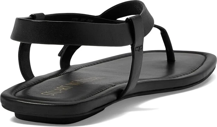 Stuart Weitzman Benni Sandal Women's Sandals Black : 7.5 M, Leather - Image 4