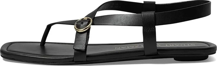 Stuart Weitzman Benni Sandal Women's Sandals Black : 7.5 M, Leather - Image 5