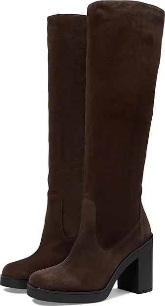 Stuart Weitzman Bethenny 80 Boot Women's Flat Shoes Hickory : 8.5 M, Leather/Rubber