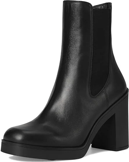 Stuart Weitzman Bethenny 80 Chelsea Bootie Women's Flat Shoes Black : 7 M, Leather/Rubber - Image 5