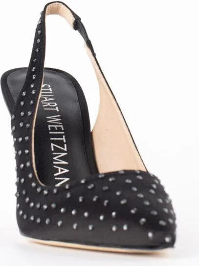Stuart Weitzman Black Slingback With Swarovski - Image 2