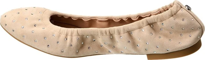 Stuart Weitzman Bling Suede Ballet Flat - Image 2