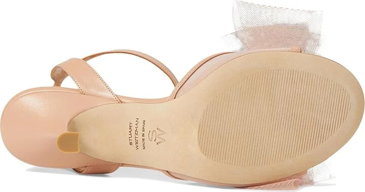 Stuart Weitzman Blushing Bow 75 San Women's Sandals Ginger : 8.5 M, Leather/Rubber - Image 3