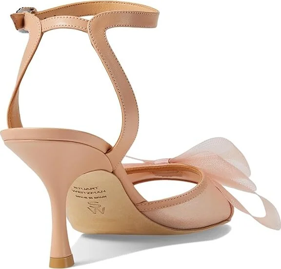 Stuart Weitzman Blushing Bow 75 San Women's Sandals Ginger : 8.5 M, Leather/Rubber - Image 4