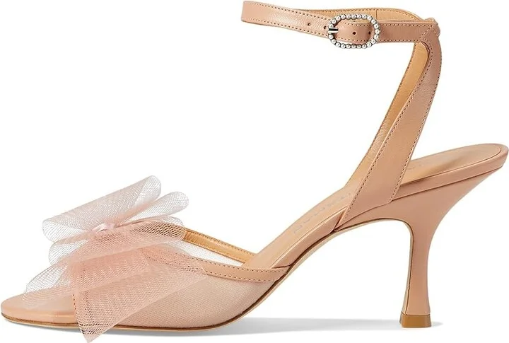 Stuart Weitzman Blushing Bow 75 San Women's Sandals Ginger : 8.5 M, Leather/Rubber - Image 5