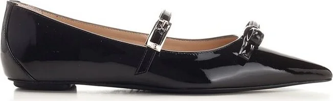 Stuart Weitzman Bow Detailed Ballerina Shoes
