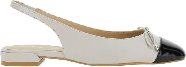 Stuart Weitzman Bow Detailed Slingback Flat Shoes