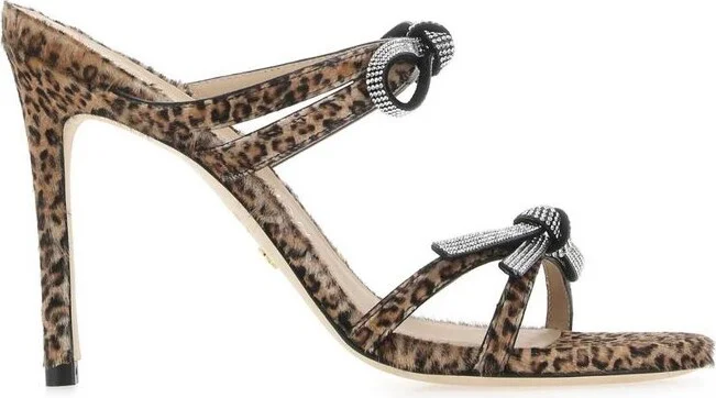 Stuart Weitzman Bow Detailed Slip-On Mules