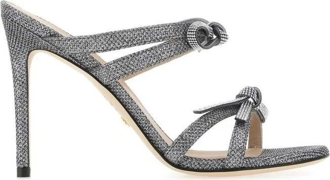 Stuart Weitzman Bow Detailed Slip-On Sandals