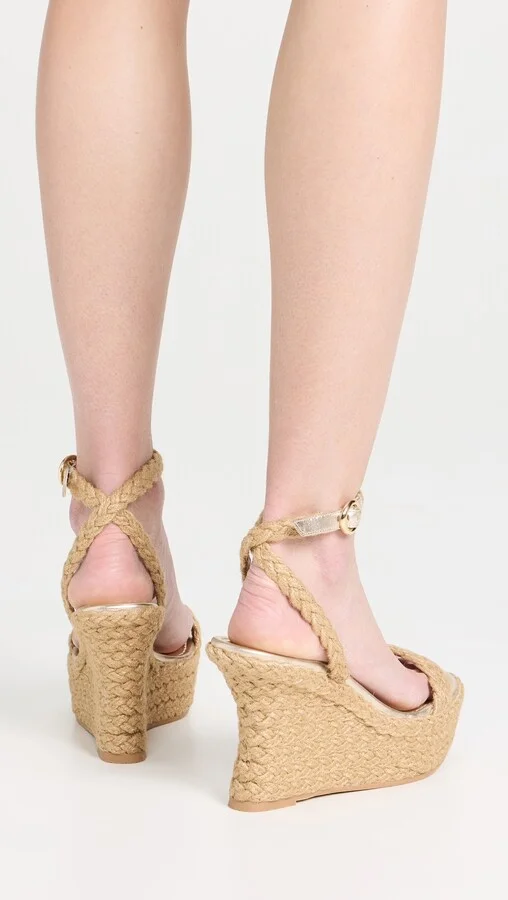 Stuart Weitzman Braida Strap Espadrille Wedge Sandals - Image 2