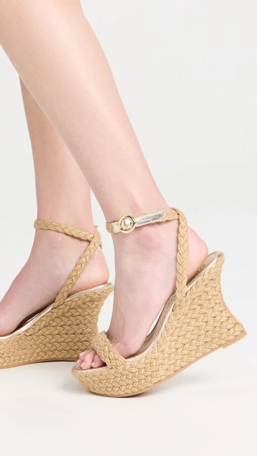 Stuart Weitzman Braida Strap Espadrille Wedge Sandals - Image 5