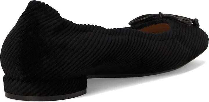 Stuart Weitzman Bria Ballet Flat Women's Flat Shoes Black : 5.5 M, Cotton/Leather - Image 4